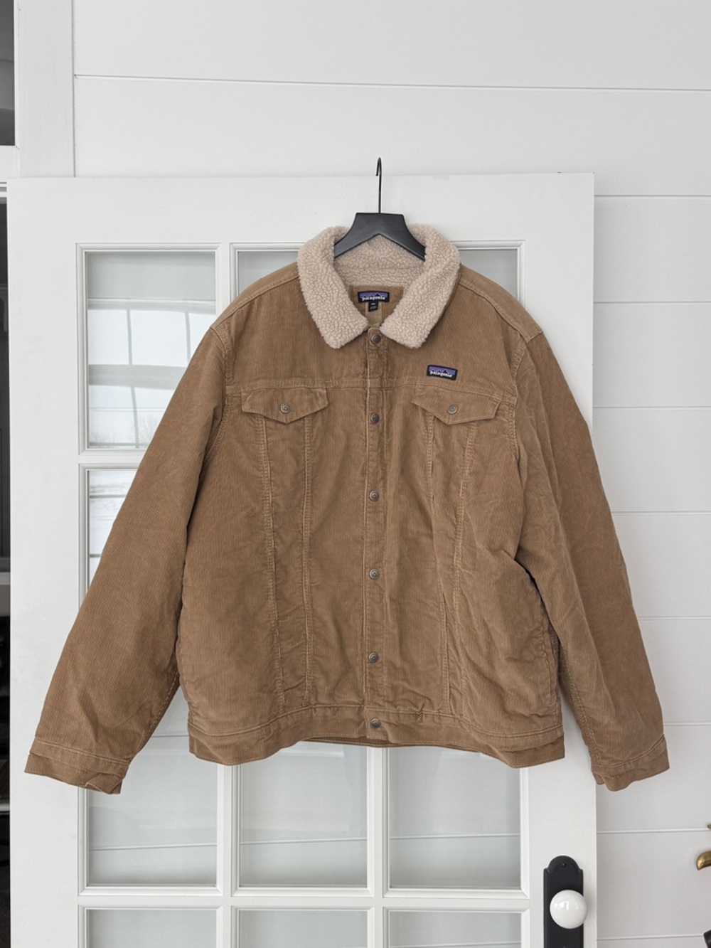 Patagonia Brown Corduroy Jacket with Cream Sherpa Lining